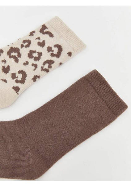 Desenli Kadın Soket Çorap 2'li (W5) fiyatları