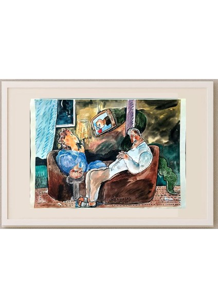 Mohammad Ali Baniasadi 29X21CM Orijinal Karikatür Tablo fırsatları