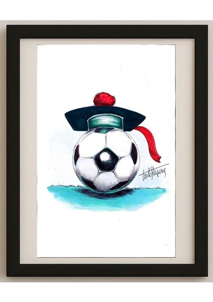 Sterpone Carlo 27X18CM Orijinal Karikatür Tablo