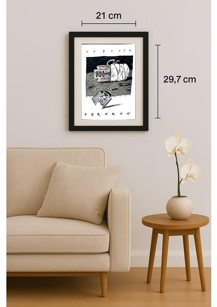 Turculet Dan Silvin 29X21CM Orijinal Karikatür Tablo fiyatları