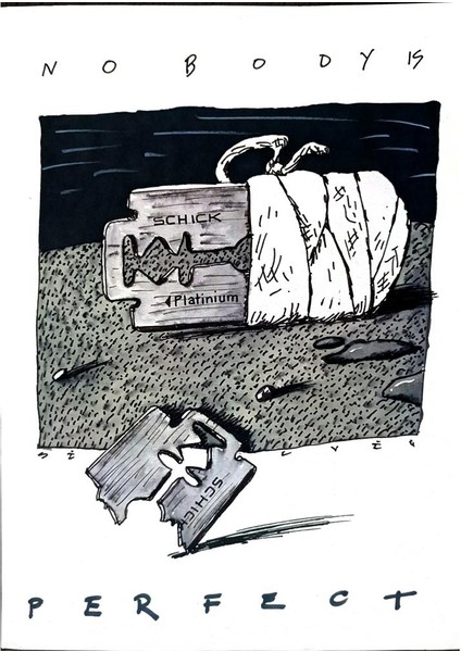 Turculet Dan Silvin 29X21CM Orijinal Karikatür Tablo modelleri