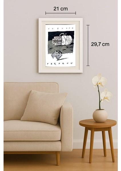 Turculet Dan Silvin 29X21CM Orijinal Karikatür Tablo indirimleri