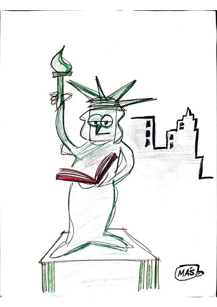 Sergio Mas 29X21CM Orijinal Karikatür Tablo modelleri