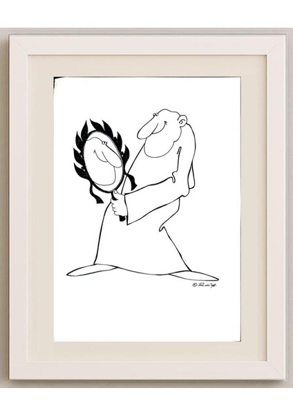 Rudi Schmückle 29X21CM Orijinal Karikatür Tablo fırsatları