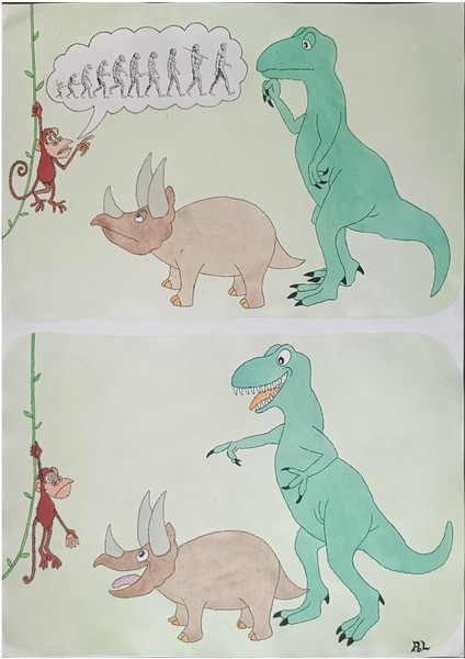 Louis Postruzin 43X30CM Orijinal Karikatür Tablo modelleri