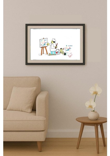 Eduardo Caldari Junior 35X25CM Orijinal Karikatür Tablo fiyatları