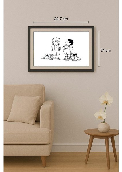 Sergey Khasabov 29X21CM Orijinal Karikatür Tablo fiyatları