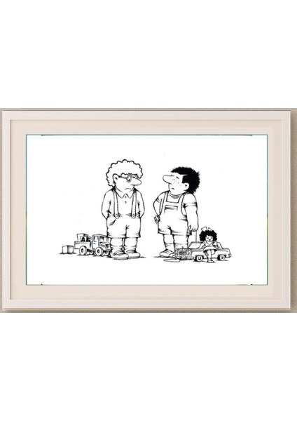 Sergey Khasabov 29X21CM Orijinal Karikatür Tablo fırsatları