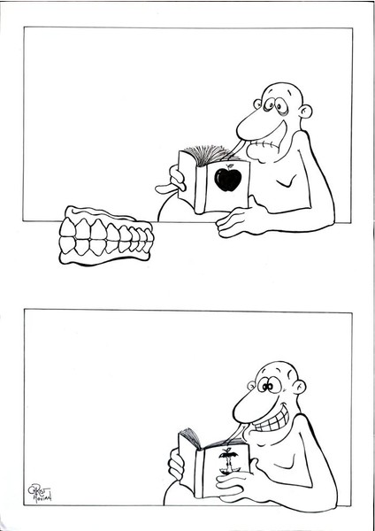 Chris Hovian 29X21CM Orijinal Karikatür Tablo modelleri