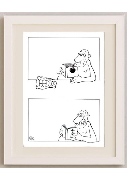 Chris Hovian 29X21CM Orijinal Karikatür Tablo fırsatları