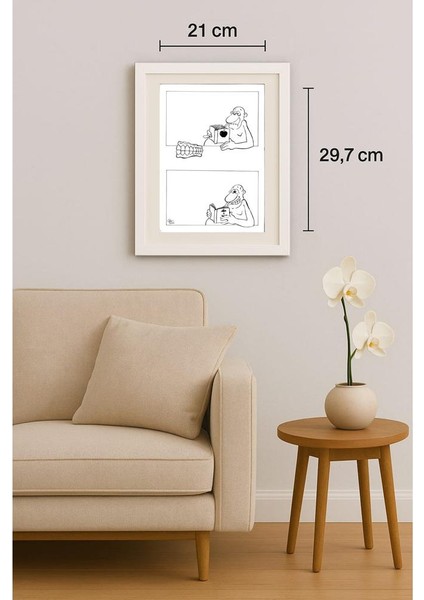 Chris Hovian 29X21CM Orijinal Karikatür Tablo indirimleri