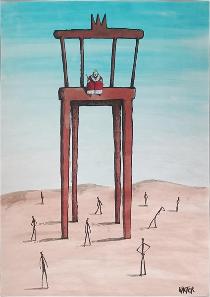 Jano Valter 43X30CM Orijinal Karikatür Tablo modelleri