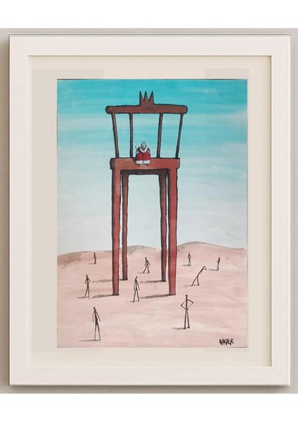 Jano Valter 43X30CM Orijinal Karikatür Tablo fırsatları