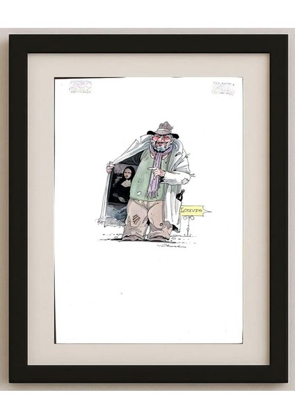Reiner Schwalme 29X21CM Orijinal Karikatür Tablo