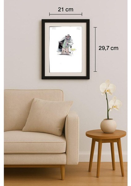 Reiner Schwalme 29X21CM Orijinal Karikatür Tablo fiyatları