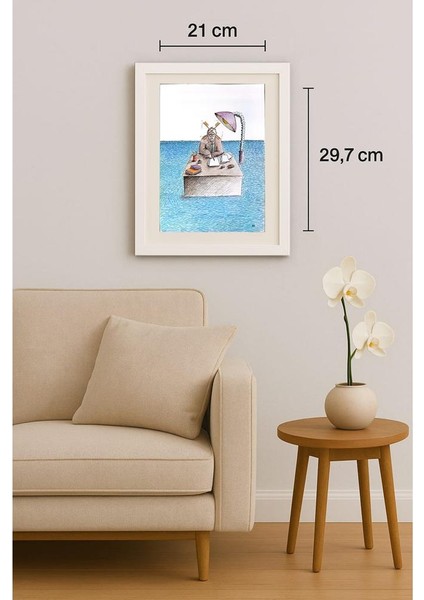 Masoud Ziaei Zardkhashoei 29X21CM Orijinal Karikatür Tablo indirimleri