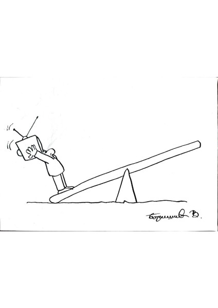 Veselin Borisic 29X21CM Orijinal Karikatür Tablo modelleri