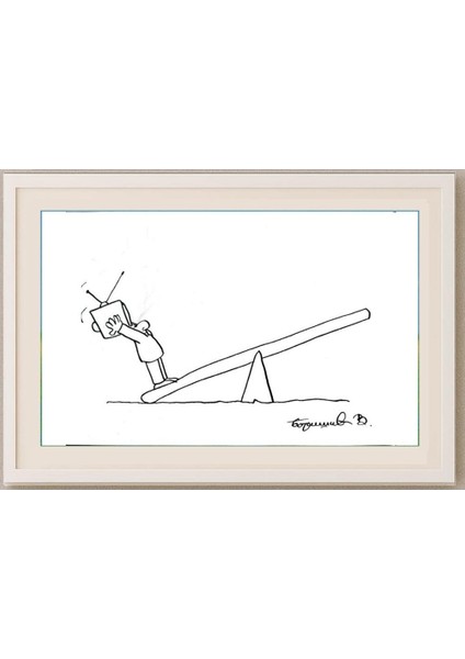 Veselin Borisic 29X21CM Orijinal Karikatür Tablo fırsatları