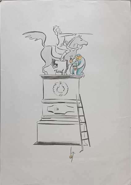 Milan Lekic 43X30CM Orijinal Karikatür Tablo modelleri