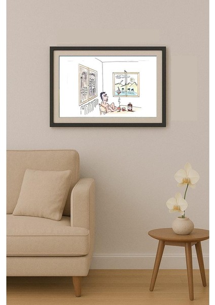 George Sabev 35X25CM Orijinal Karikatür Tablo fiyatları