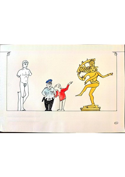 Kokus 29X21CM Orijinal Karikatür Tablo modelleri