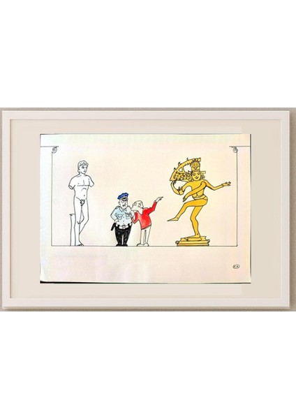 Kokus 29X21CM Orijinal Karikatür Tablo fırsatları