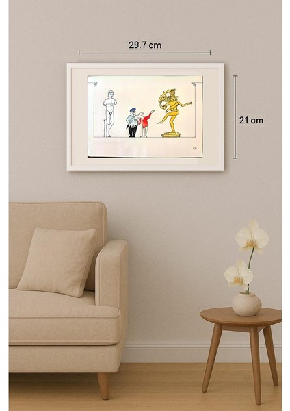 Kokus 29X21CM Orijinal Karikatür Tablo indirimleri