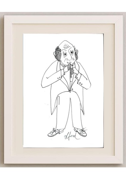 Richard Francis Vosters 29X21CM Orijinal Karikatür Tablo fırsatları