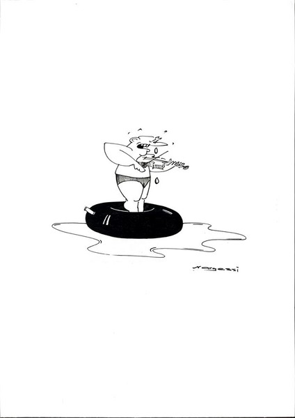 Naser Nargessi 29X21CM Orijinal Karikatür Tablo modelleri