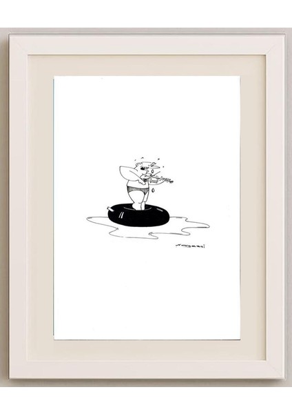 Naser Nargessi 29X21CM Orijinal Karikatür Tablo fırsatları