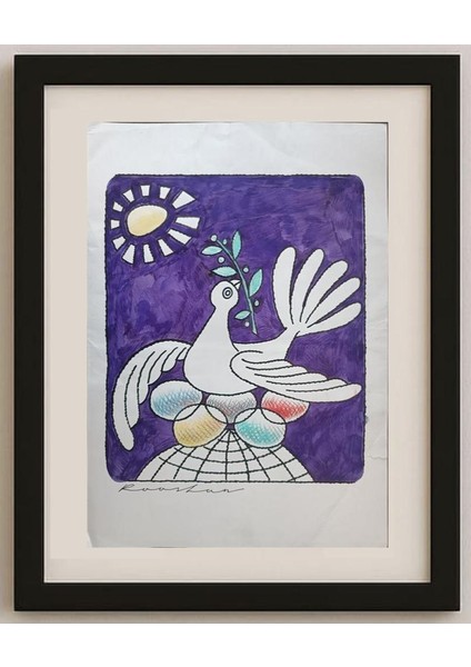 Rooshan Gataullin 43X30CM Orijinal Karikatür Tablo