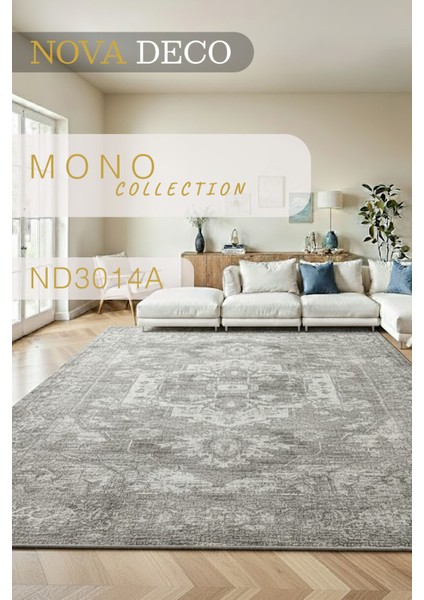 Mono Koleksiyonu Vintage Şönil Pamuk Kilim Dokulu Normal Overlok Kenarlı Makinede Yıkanabilir