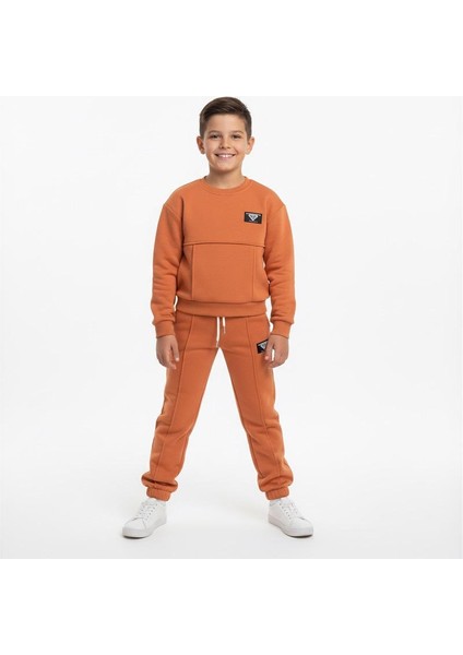 Armalı 3 Iplik Şardonlu Kumaş Unisex Alt Üst Takım 3-8 Yaş fiyatları