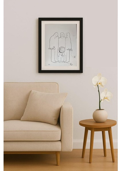 Soudabeh Memarzadeh 43X30CM Orijinal Karikatür Tablo fiyatları