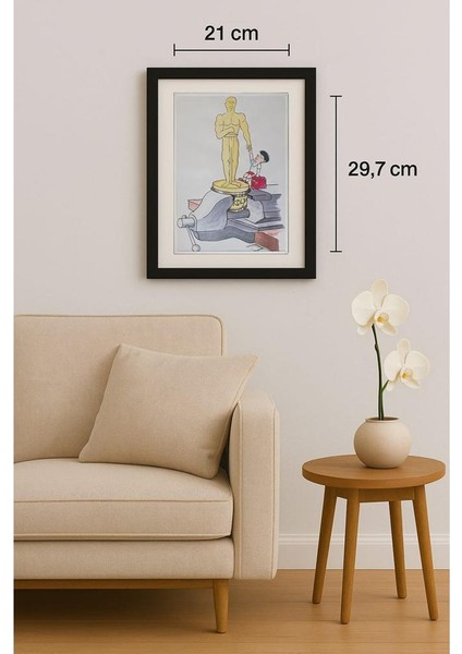 Frantisek Kratochvil 29X21CM Orijinal Karikatür Tablo fiyatları