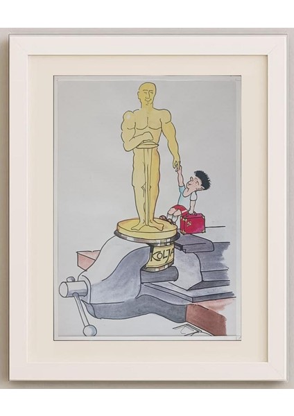 Frantisek Kratochvil 29X21CM Orijinal Karikatür Tablo fırsatları