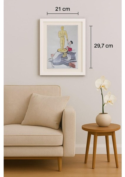 Frantisek Kratochvil 29X21CM Orijinal Karikatür Tablo indirimleri