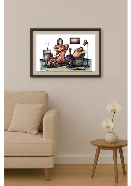 Candido Isidfo Cuenca Fuentes 43X30CM Orijinal Karikatür Tablo fiyatları