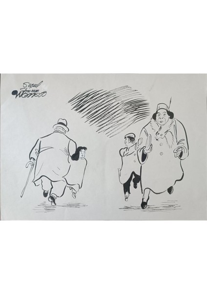 Wonsoo Yi 35X25CM Orijinal Karikatür Tablo modelleri