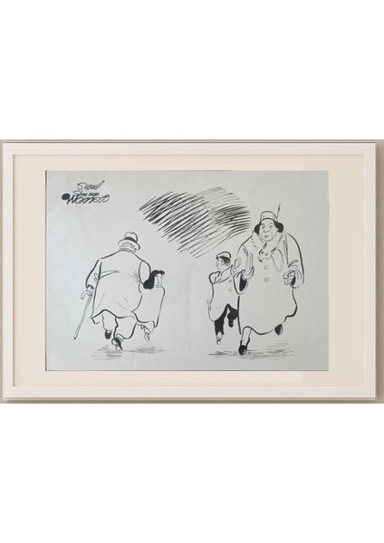 Wonsoo Yi 35X25CM Orijinal Karikatür Tablo fırsatları