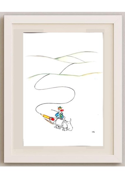 Yayo Diego Herrera 43X30CM Orijinal Karikatür Tablo fırsatları