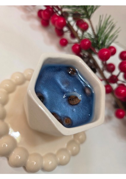 Yılbaşı Temalı Dekoratif Seramik Jel Mum fiyatları