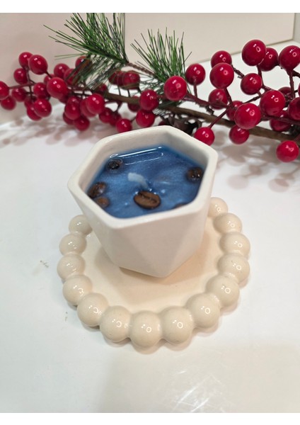 Yılbaşı Temalı Dekoratif Seramik Jel Mum modelleri