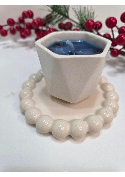 Yılbaşı Temalı Dekoratif Seramik Jel Mum fırsatları