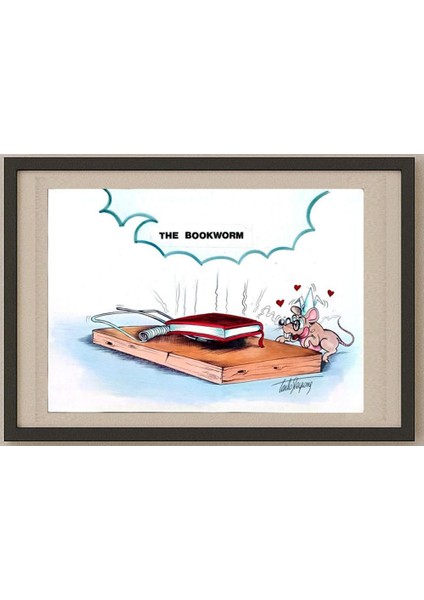 Sterpone Carlo 27X18CM Orijinal Karikatür Tablo