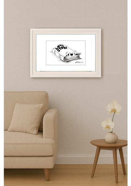 Gheorghita Ghinea Uriasu 21X15CM Orijinal Karikatür Tablo indirimleri