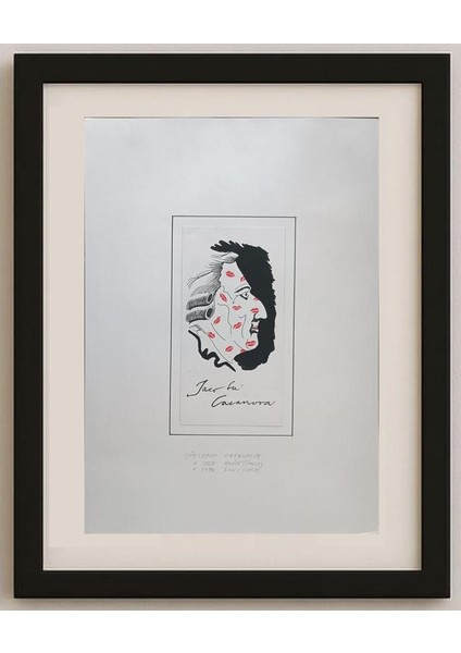 Gia Coho Cafanovy 20X10CM Orijinal Karikatür Tablo