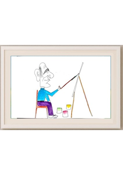 Babak Omran 29X21CM Orijinal Karikatür Tablo fırsatları