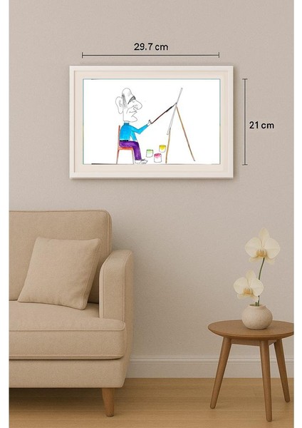 Babak Omran 29X21CM Orijinal Karikatür Tablo indirimleri