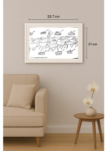 Ali Akbar Ebrahimi Nejad 29X21CM Orijinal Karikatür Tablo indirimleri